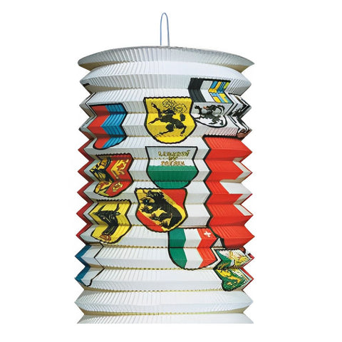 1. August-Zuglaterne mit CH-Kantonen 28cm