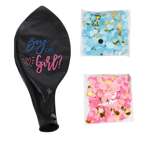 Gender Reveal Party Ballon Baby Shower Luftballon (Ø90cm)