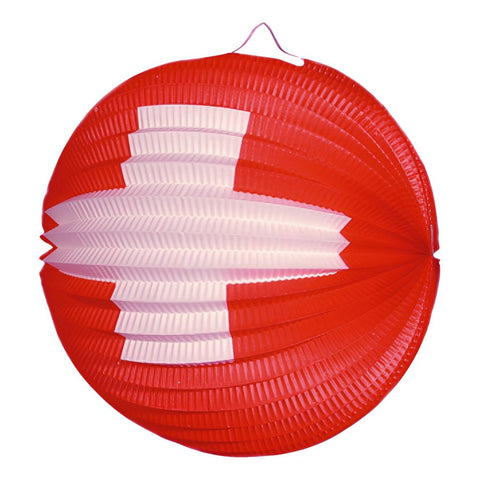 Lampion mit CH-Kreuz für 1. August Ø25