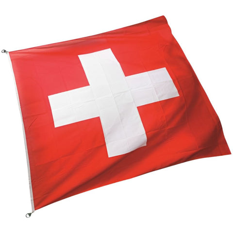 Schweizer Hissfahne Polyester 150x150 cm
