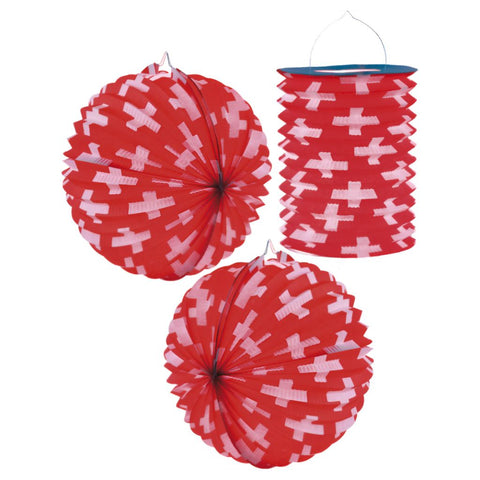 Schweizer-Lampion-Set
