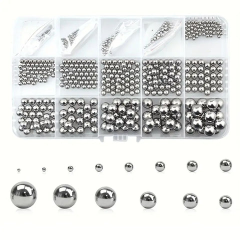 Stahlkugel-Set aus Edelstahl - 580 PCS