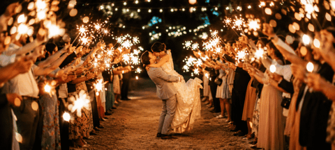 Wunderkerzen Hochzeit