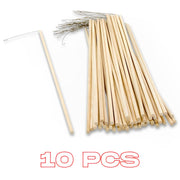 10er-Set Lampionstab aus Holz 60cm