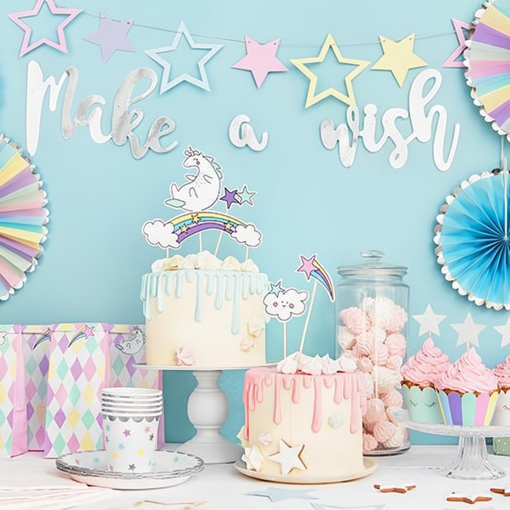 3 Einhorn Twinkle Papierrosetten PartyDeco 6