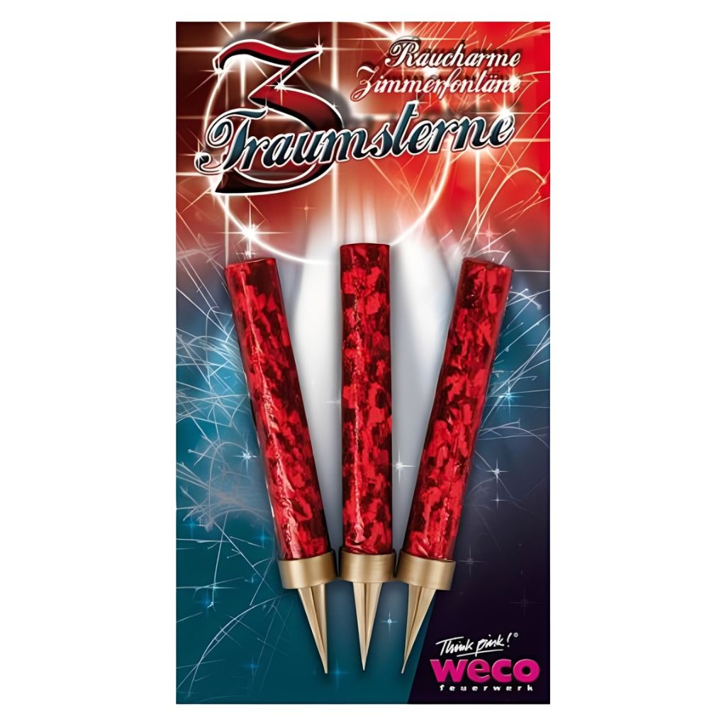 Traumsterne – Raucharme Zimmerfontänen (3 Stück)