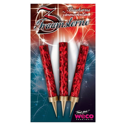 Traumsterne – Raucharme Zimmerfontänen (3 Stück)