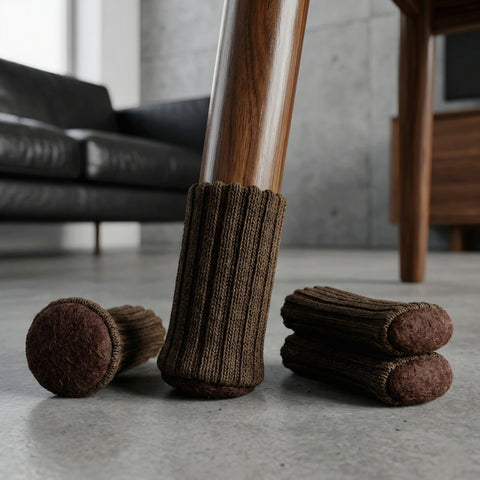 Stuhlsocken Braun - Stuhlgleiter für Parkettboden