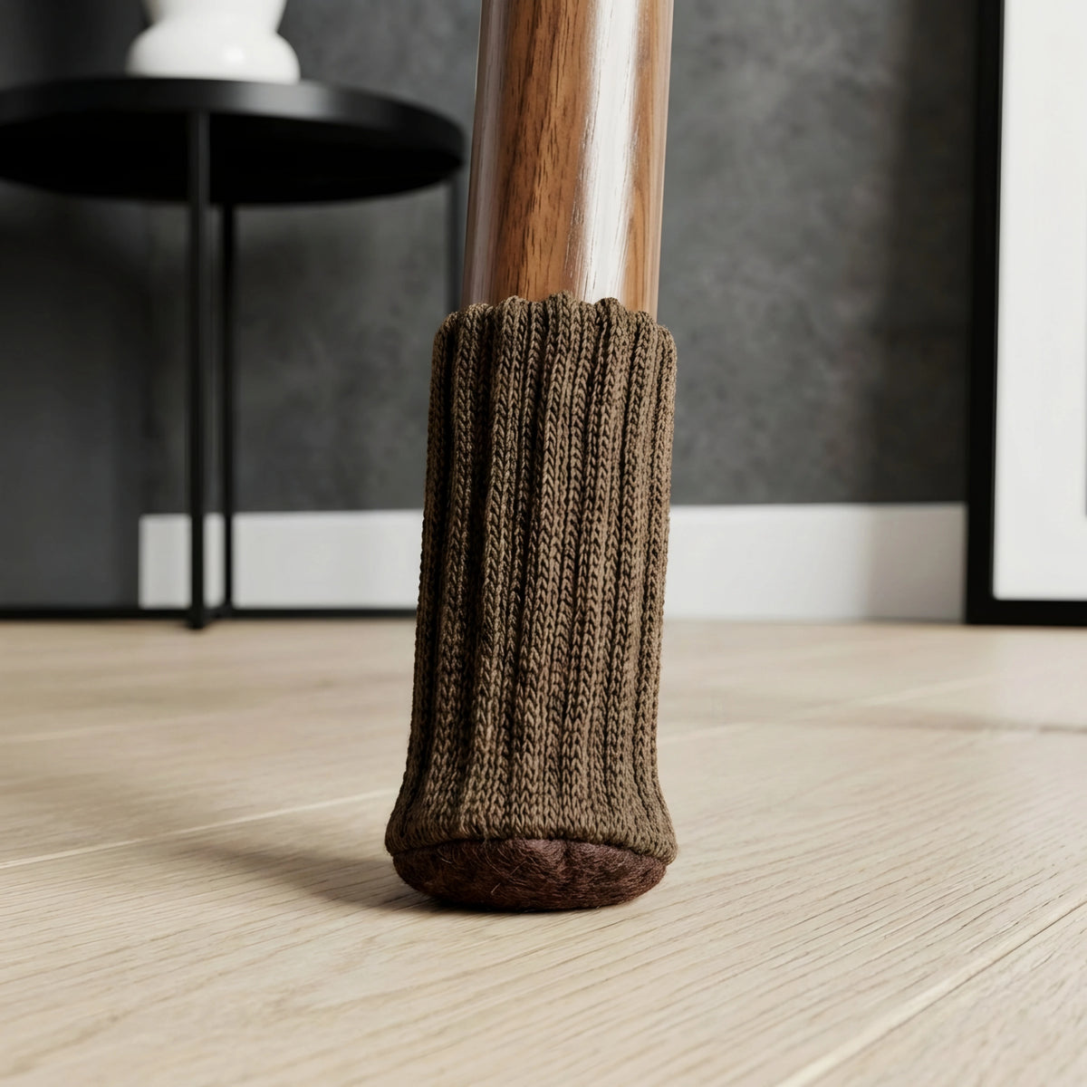 Stuhlsocken Braun - Stuhlgleiter für Parkettboden