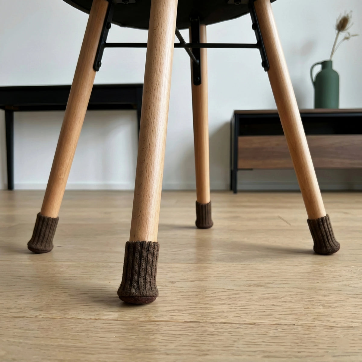 Stuhlsocken Braun - Stuhlgleiter für Parkettboden