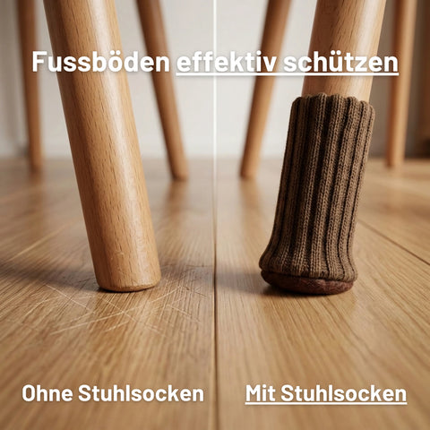 Stuhlsocken Braun - Stuhlgleiter für Parkettboden