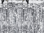Partyvorhang Silber 90 × 250 cm