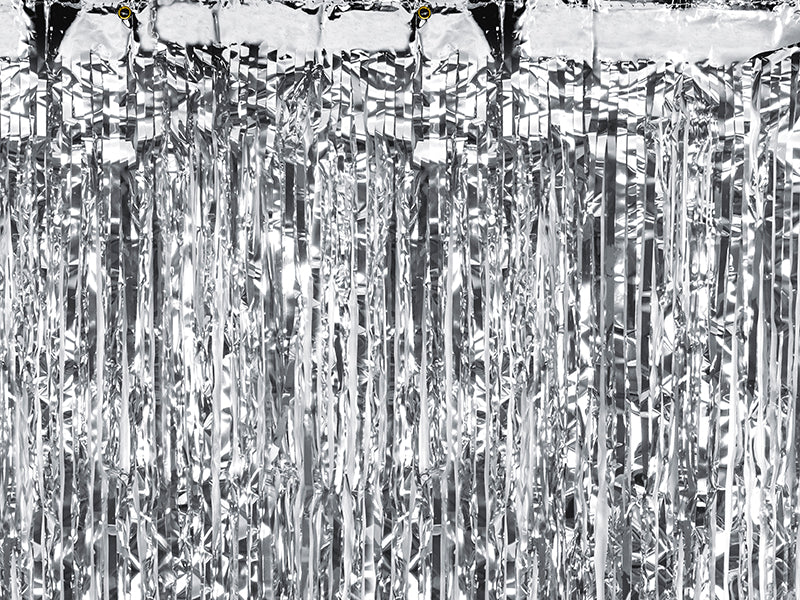 Partyvorhang Silber 90 × 250 cm