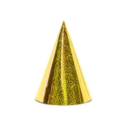 Partyhüte Gold Holografisch - 6 Stück