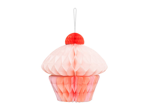 Honeycomb Papierdekoration Muffin, 20 cm, Mix
