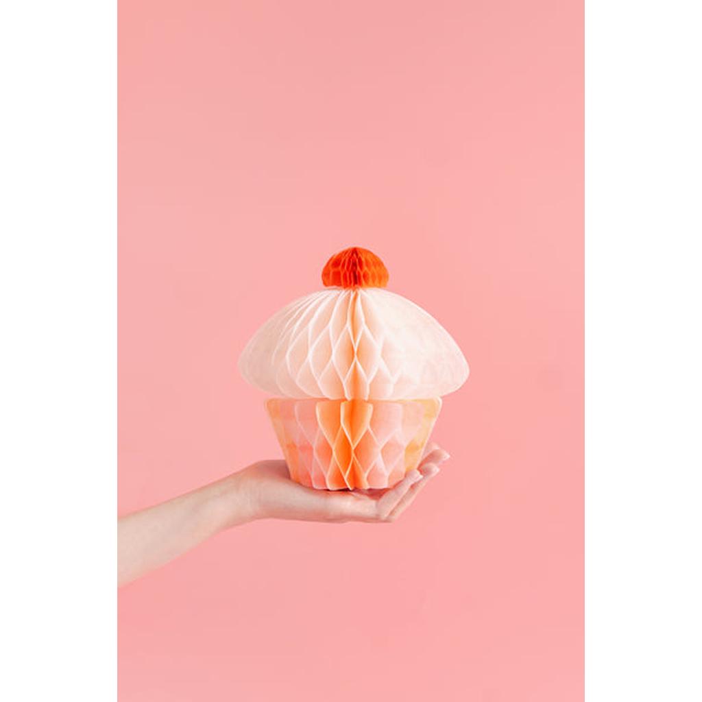 Honeycomb Papierdekoration Muffin, 20 cm, Mix
