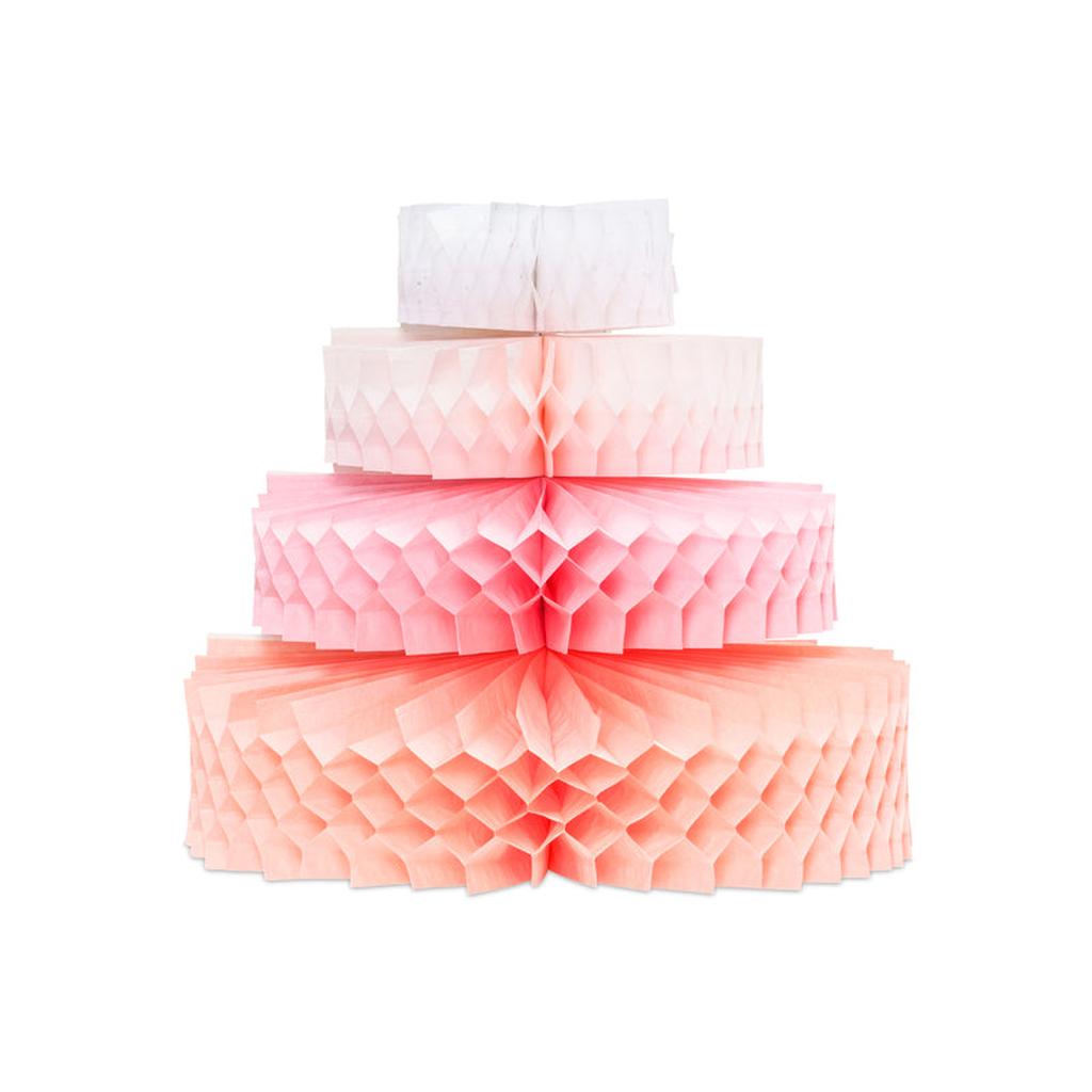 Seidenpapierdekoration Kuchen, 23 cm, Mix