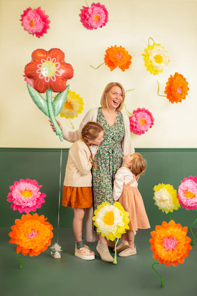 Folienballon Blume, 53x96 cm, mix