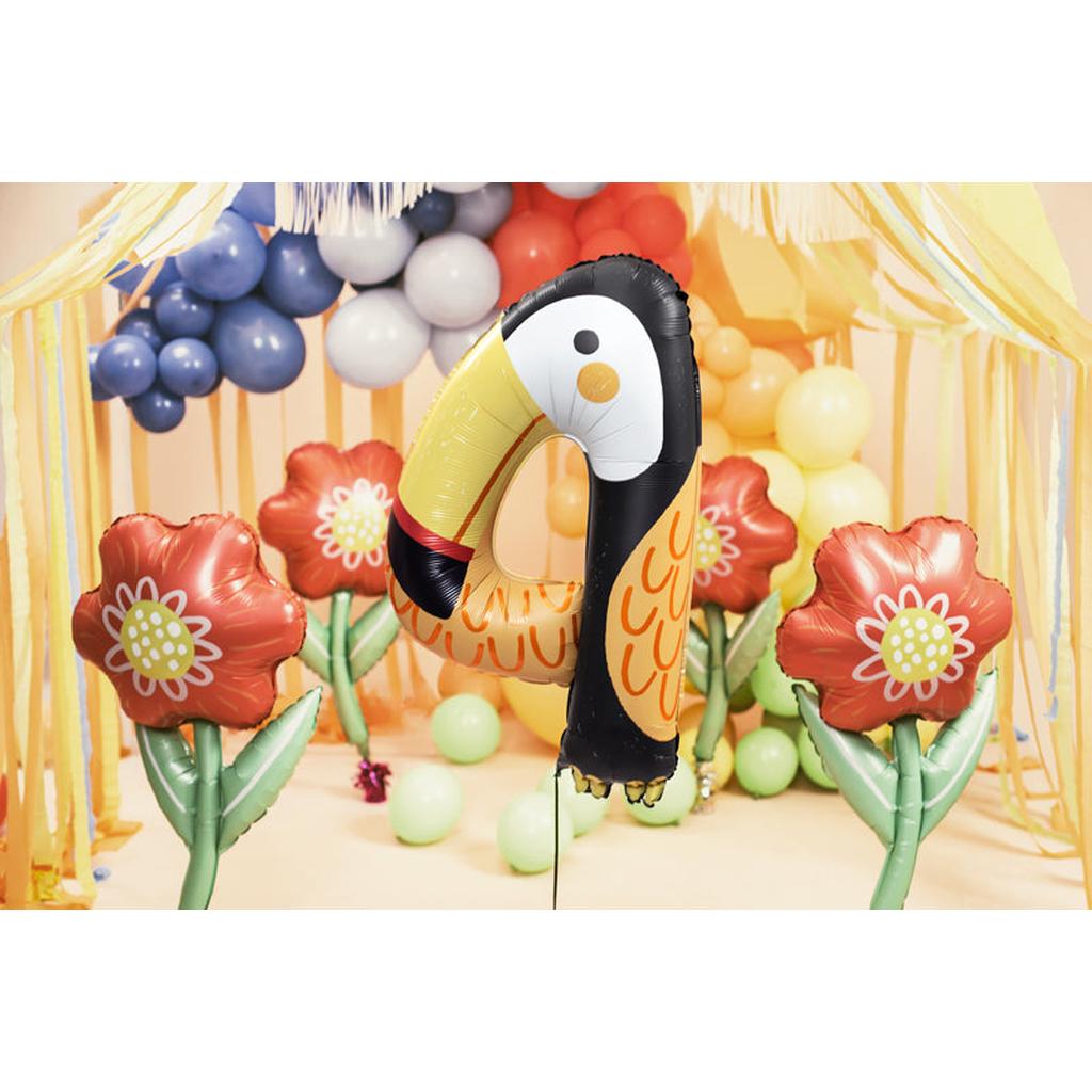 Folienballon Blume, 53x96 cm, mix