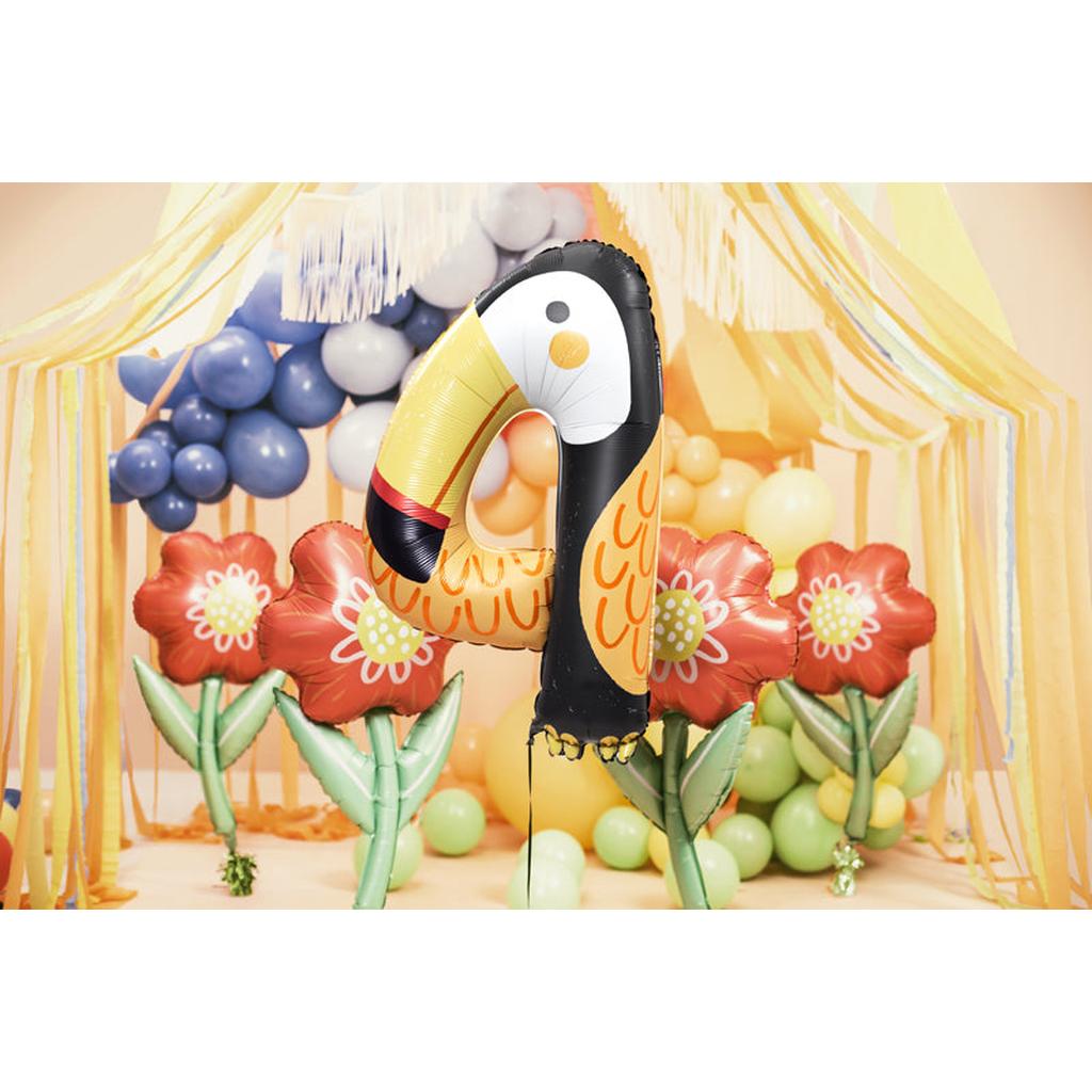 Folienballon Blume, 53x96 cm, mix