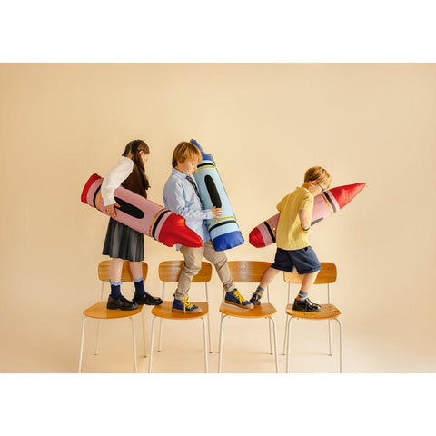 Folienballons Buntstifte, blau, 23x104 cm
