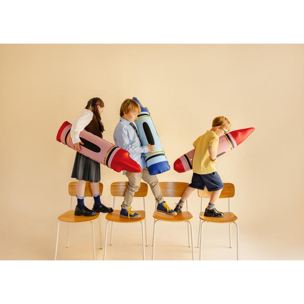 Folienballons Buntstifte, rot, 23x104 cm