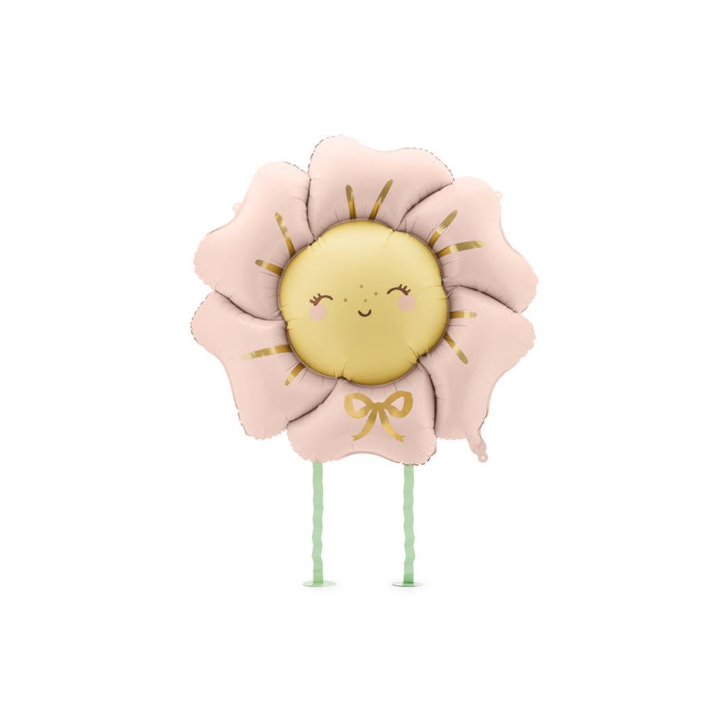 Folienballon Blume, 104x104 cm, rosarot