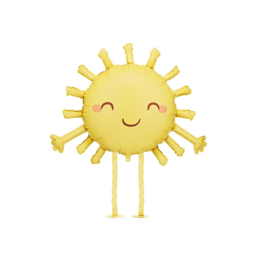 Folienballon Sonne, 91x77 cm, gelb