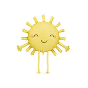 Folienballon Sonne, 91x77 cm, gelb