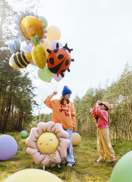 Marienkäfer-Folienballon, 85x83 cm, Mix