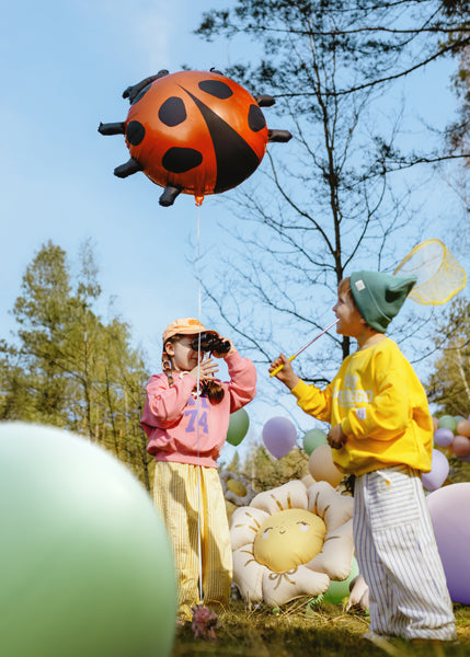 Marienkäfer-Folienballon, 85x83 cm, Mix