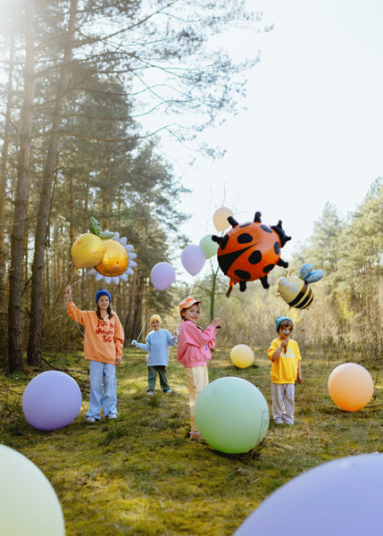 Marienkäfer-Folienballon, 85x83 cm, Mix