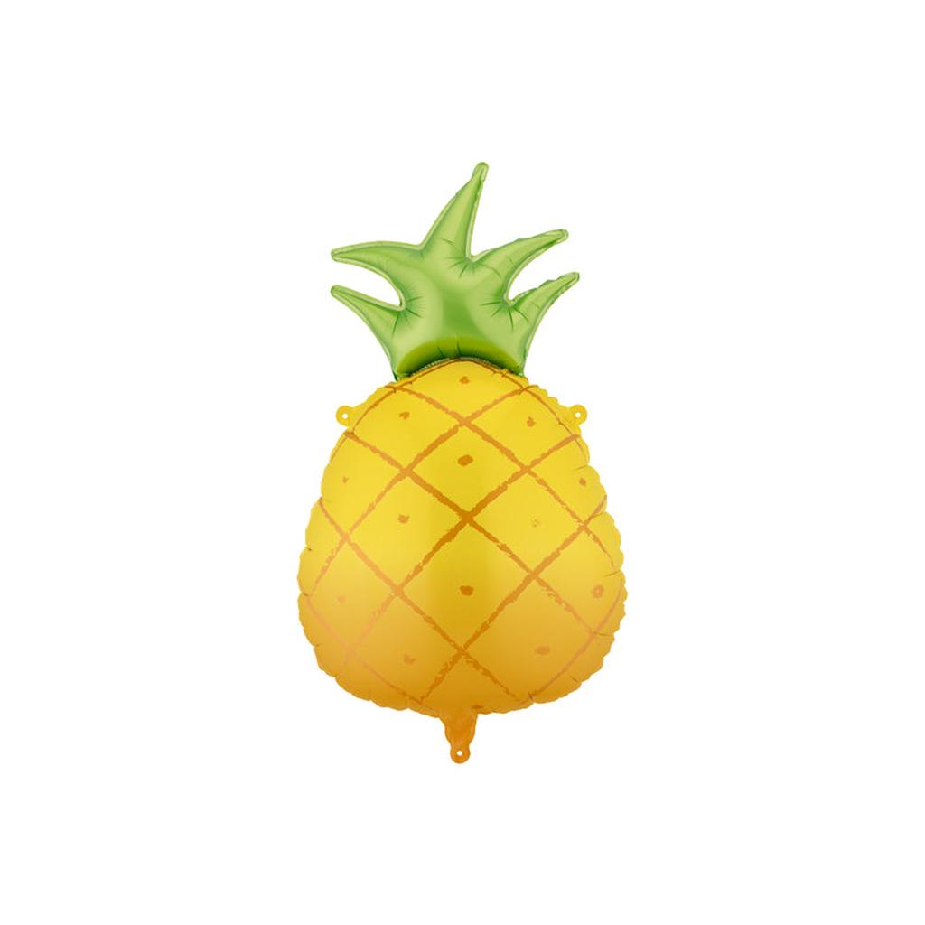 Folienballon Ananas, 38x68 cm, gelb