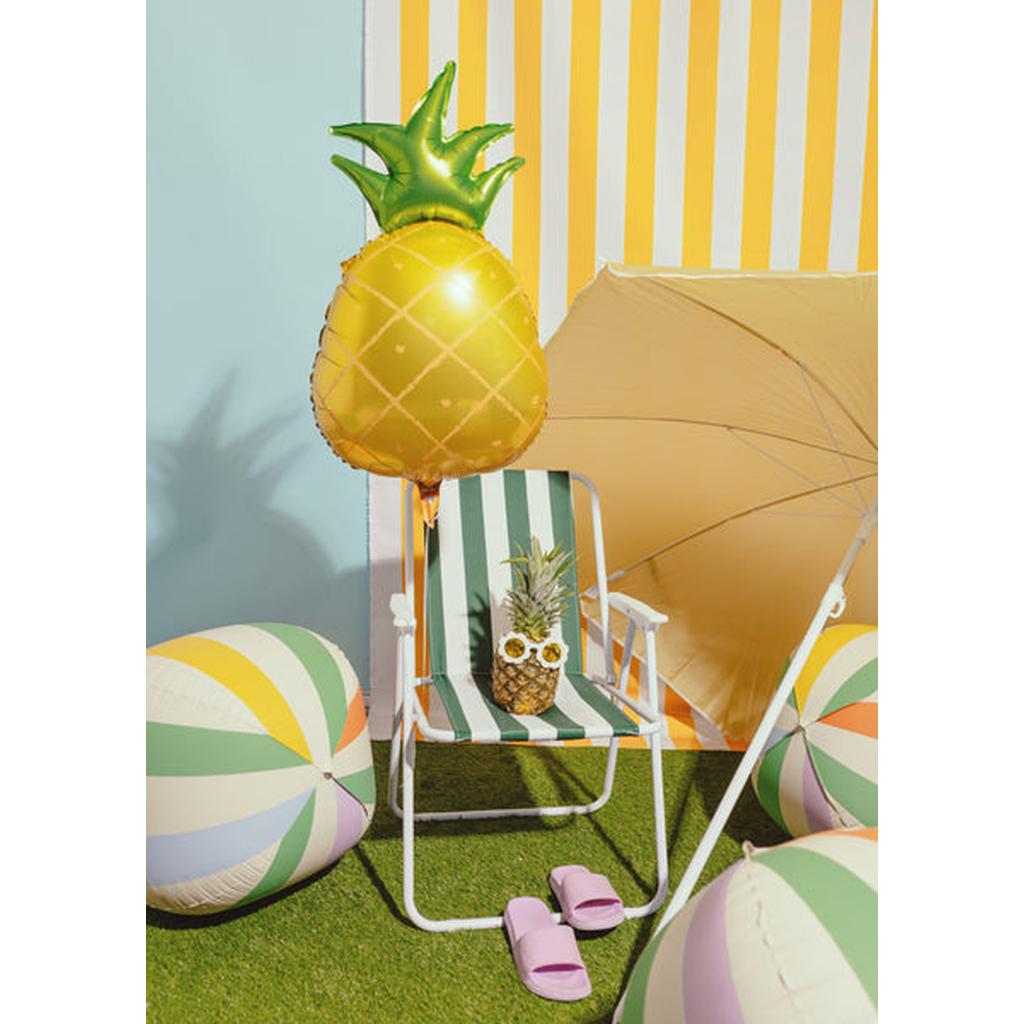 Folienballon Ananas, 38x68 cm, gelb