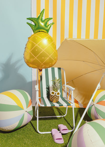 Folienballon Ananas, 38x68 cm, gelb