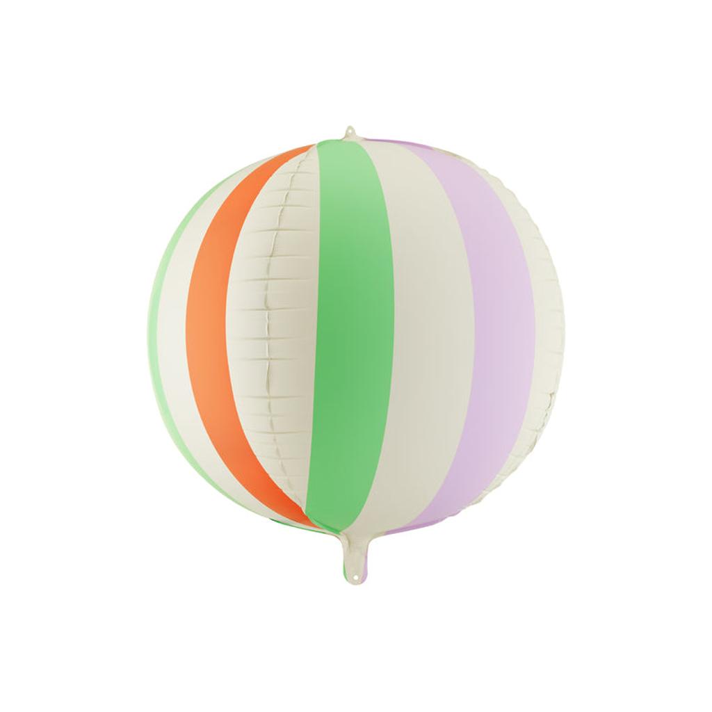 Folienballon Ball in Streifen, 75 cm, Mix