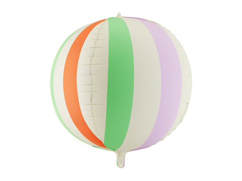 Folienballon Ball in Streifen, 75 cm, Mix