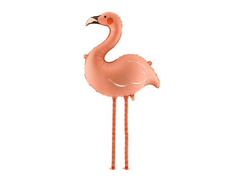 Folienballon Flamingo, 65x67 cm, korallenfarben