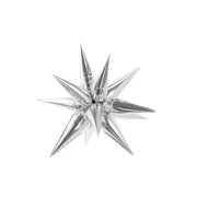 Folienballon 3D-Stern Silber 70 cm