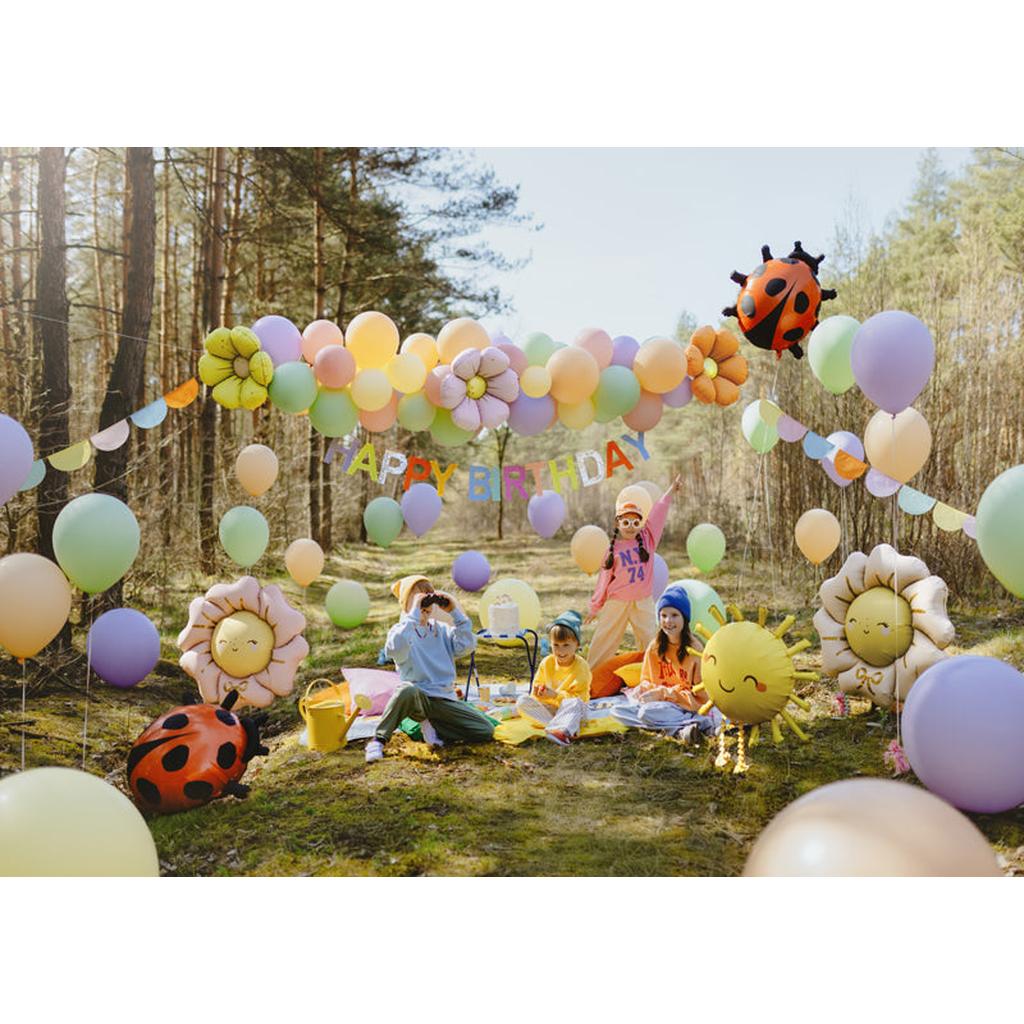 Folienballons für Gänseblümchen-Girlanden, durchmesser 65 cm, Mix