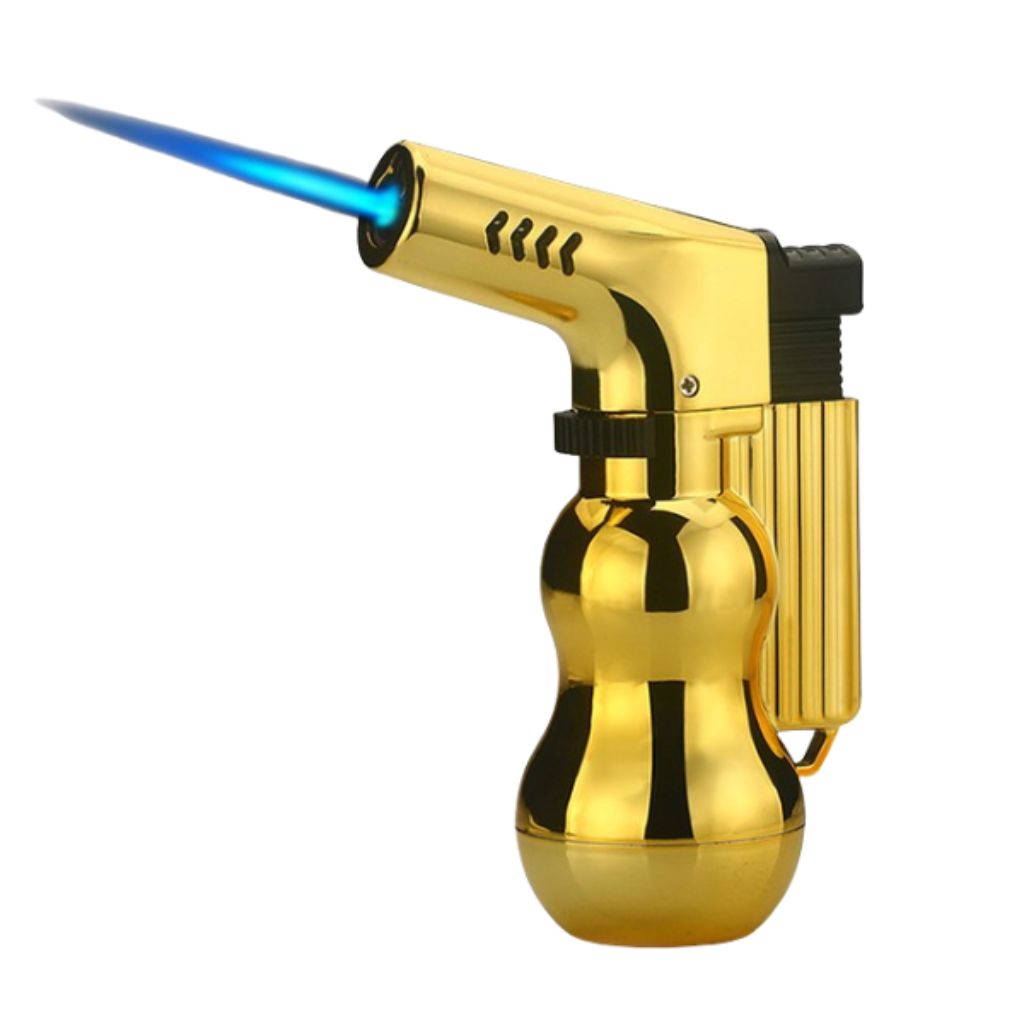 Feuerzeug mit Sturmflamme Gold