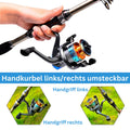 Fischerrute mit Rolle