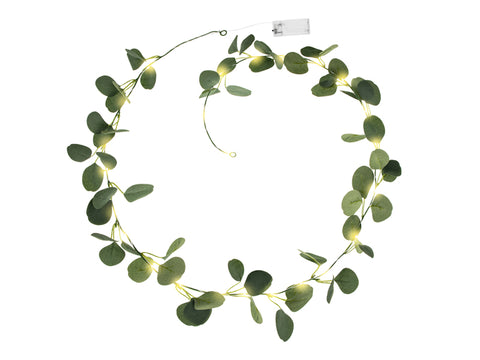 Eukalyptus-Girlande - LED, 2 m