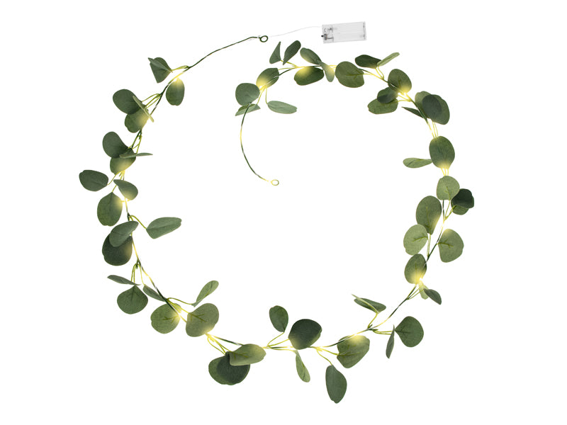 Eukalyptus-Girlande - LED, 2 m