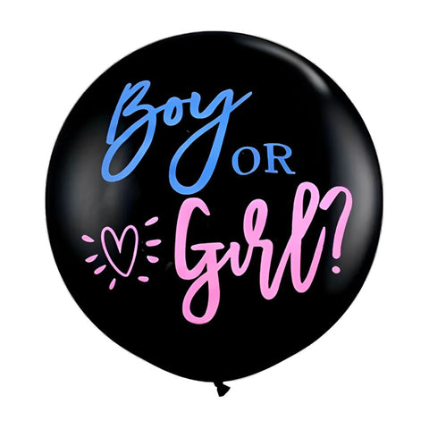 Gender Reveal Party Ballon Baby Shower Luftballon (Ø90cm)