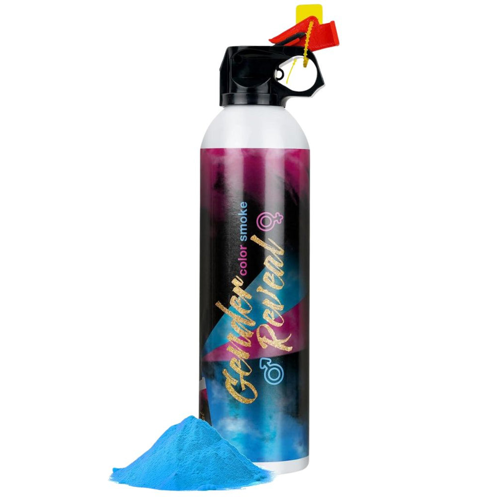 Gender Reveal Feuerlöscher Spray Blau