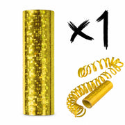 Goldene Luftschlangen Hologramm Gold