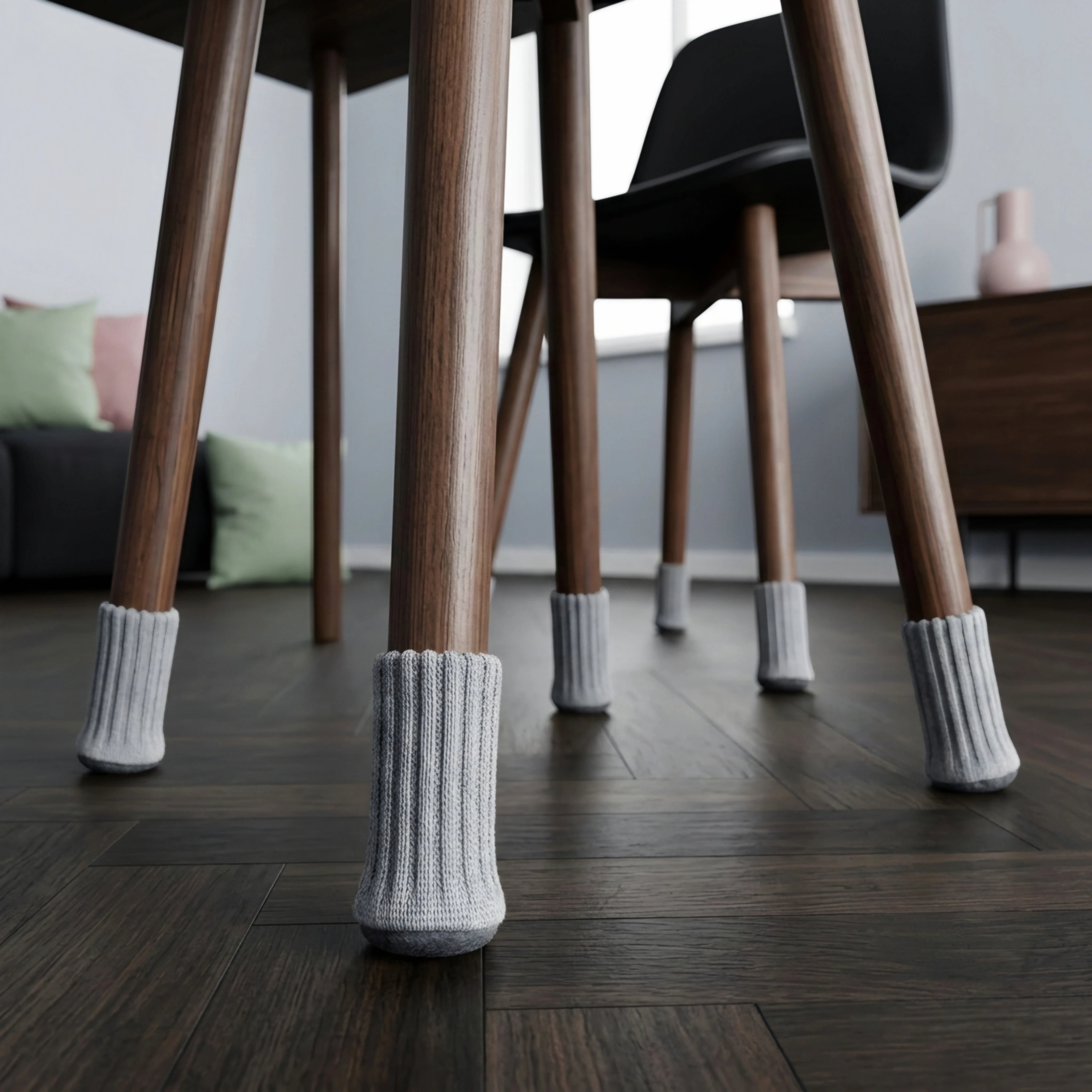 24er Stuhlbeinsocken Grau