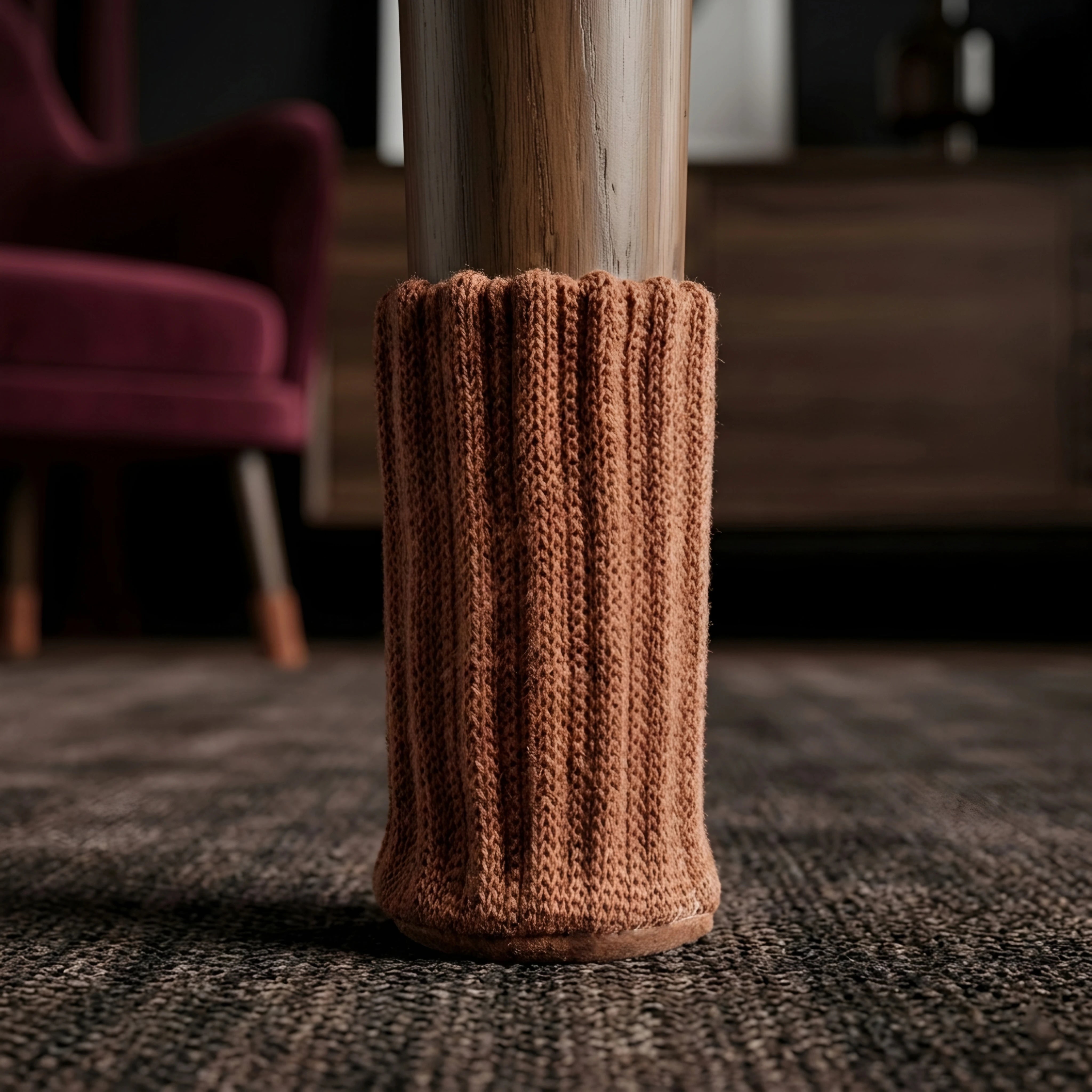 24er Stuhlbeinsocken Braun