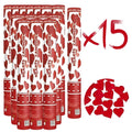 Herz-Konfettikanone 15er-Set